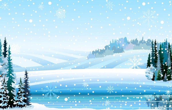 Зимний фон
