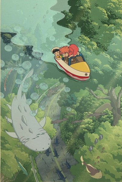 Постер студия гибли Хаяо Миядзаки
