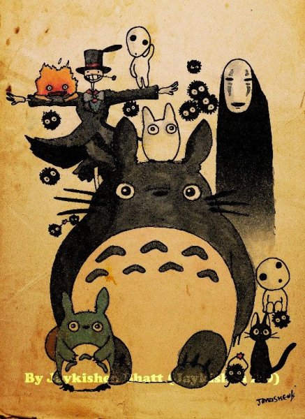 Постер студия гибли Хаяо Миядзаки Ходячий замок