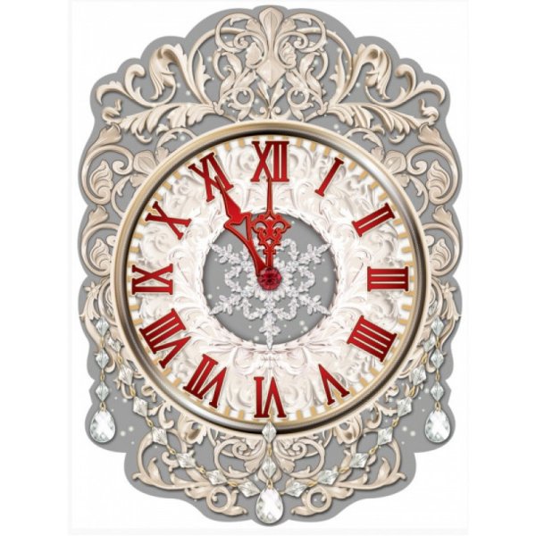 Новогодние часы мультяшные