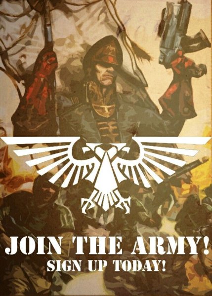 Гвардия вархаммер 40000 плакат