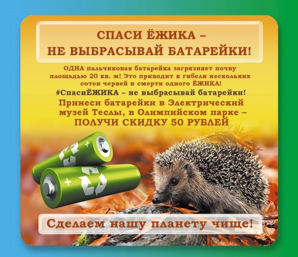 Акция Спаси ежика