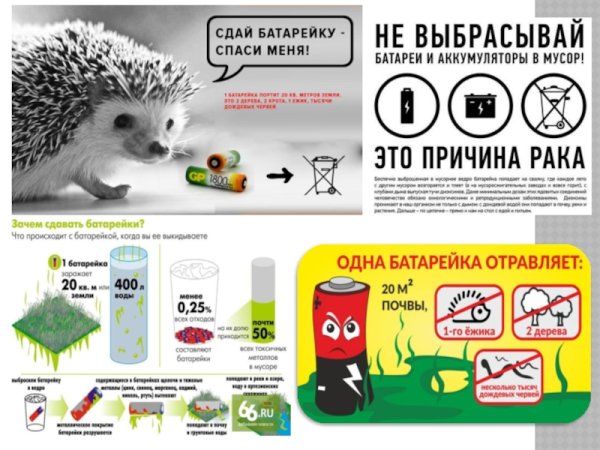 Утилизация батареек