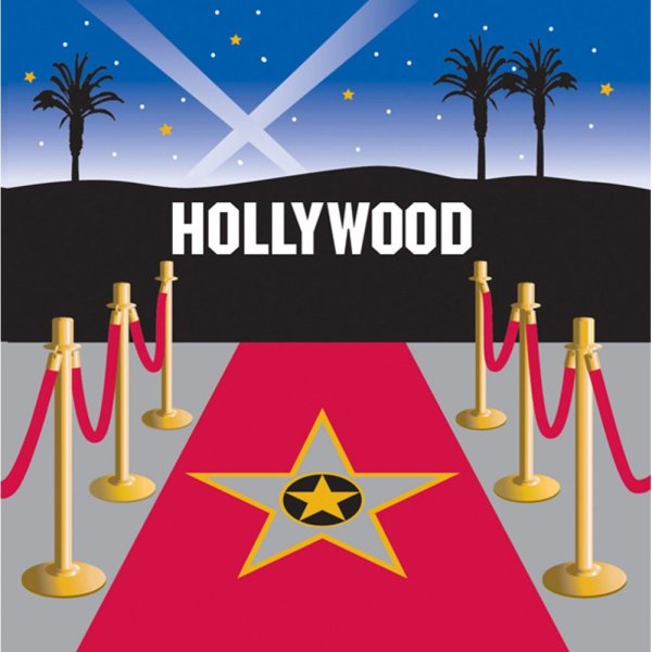 Открытка в стиле Голливуда