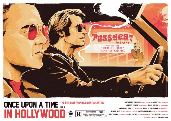 Однажды в Голливуде фильм Постер