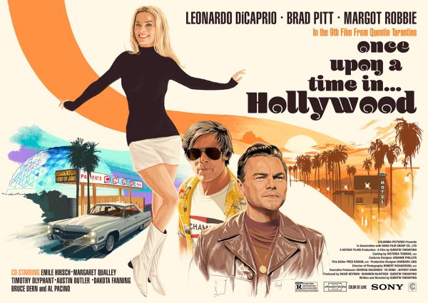 Once upon a time in Hollywood Постер