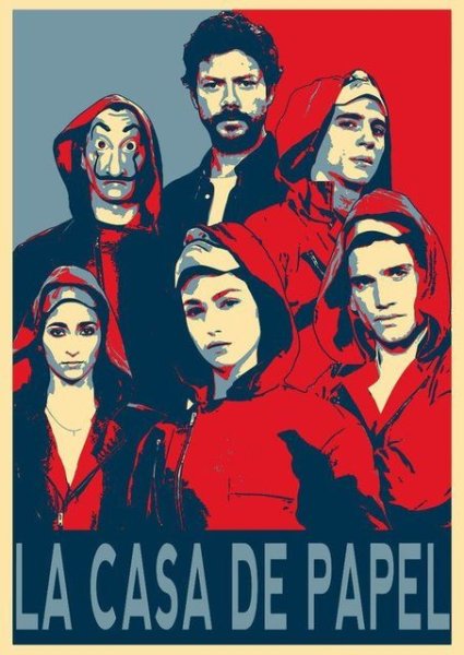 La casa de papel Постер