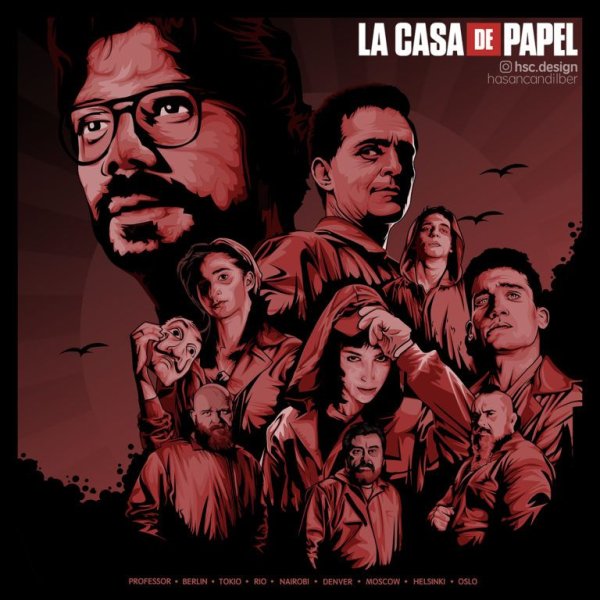La casa de papel сериал Постер