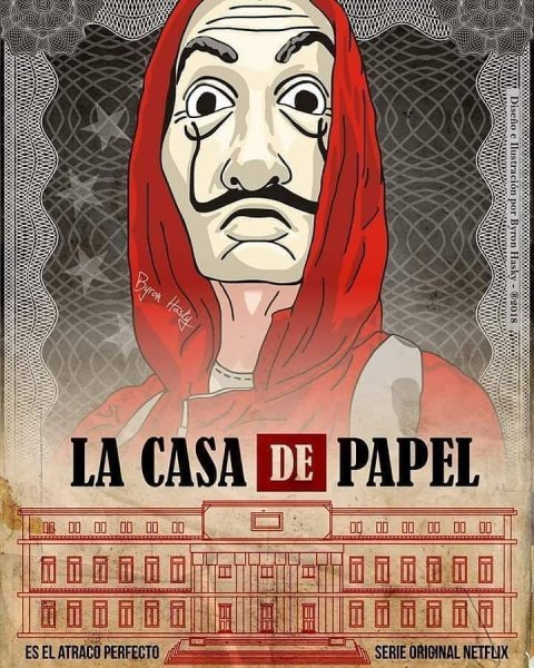 Бумажный дом сериал Постер