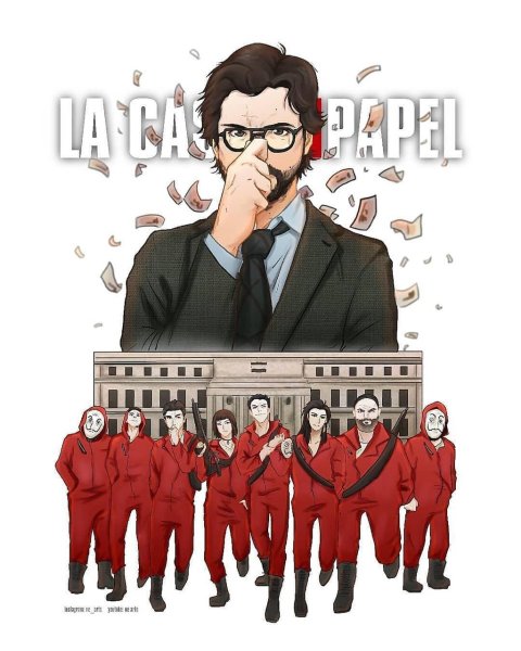 Бумажный дом Нетфликс обложка