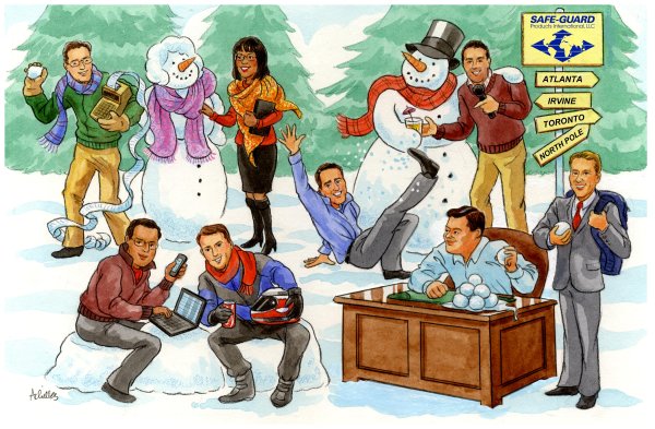 Новогодний корпоратив рисунок