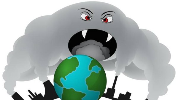 Загрязнение воздуха плакат