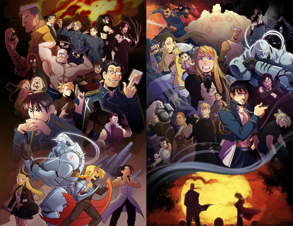 Стальной алхимик братство Постер