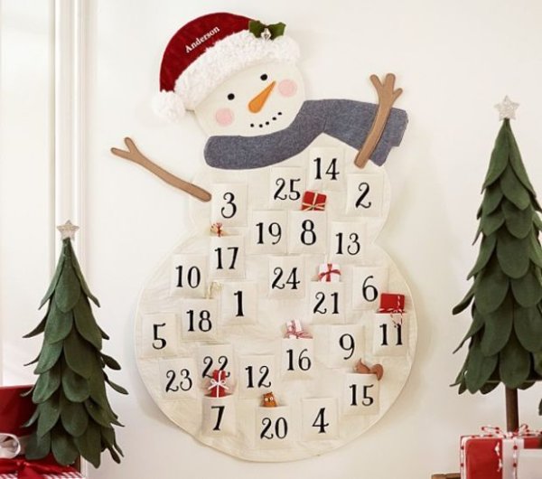 Адвент- календарь "Снеговик"