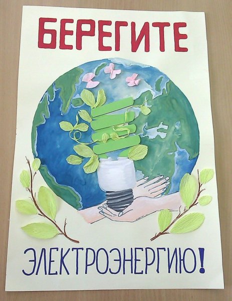 Плакат на тему энергосбережение