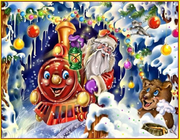 Рисование с детьми новый год