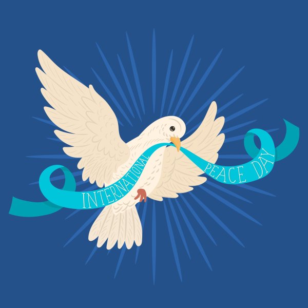 Акция голубь мира плакат