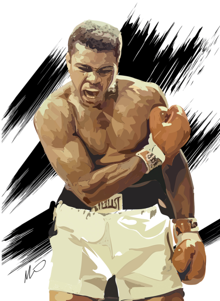 Бокс плакат Мохамед Али