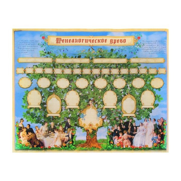 Плакат генеалогическое Древо