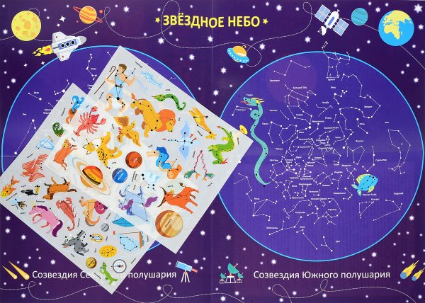 Плакат космос для детей