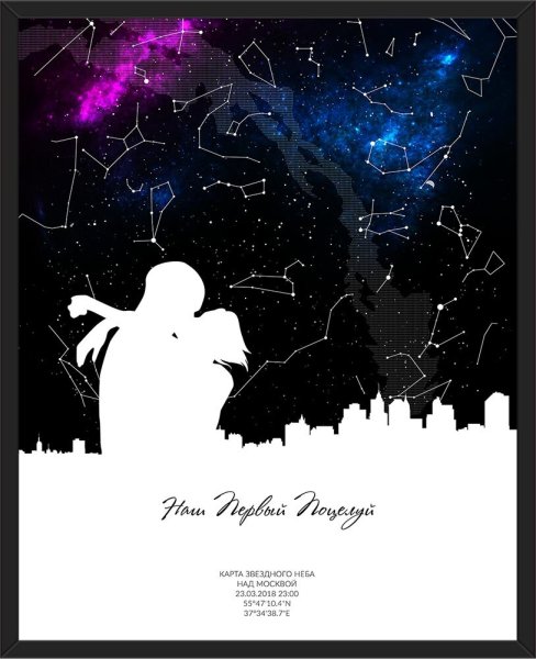 Звездная карта подарок