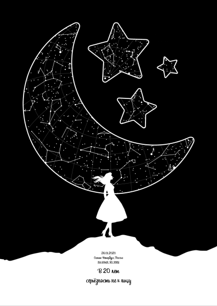 Постер звездное небо