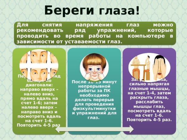 Как беречь зрение