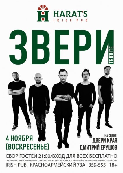 Группа звери трибьют