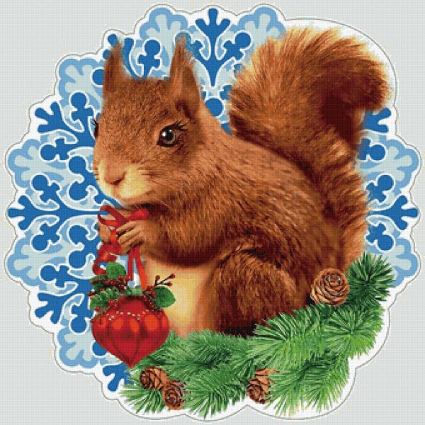 Бельчонок новогодний