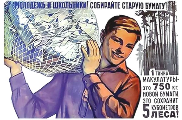 Советские плакаты макулатура