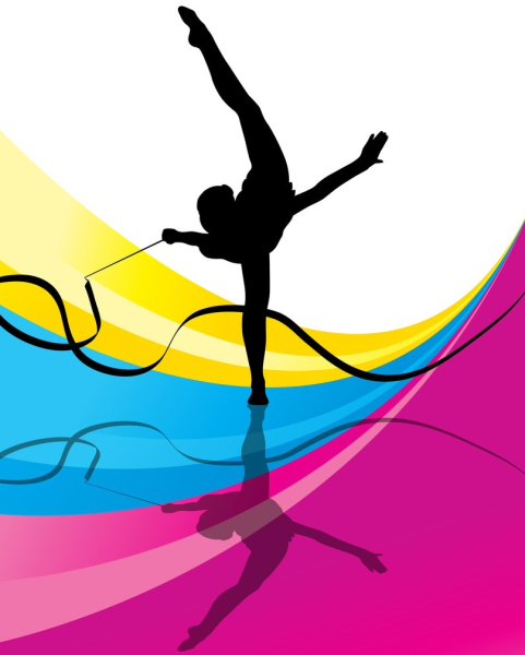 Художественная гимнастика вектор