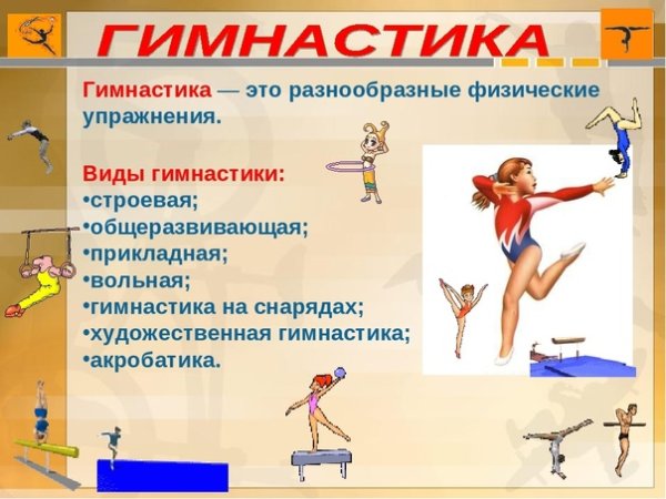 Гимнастика виды гимнастики