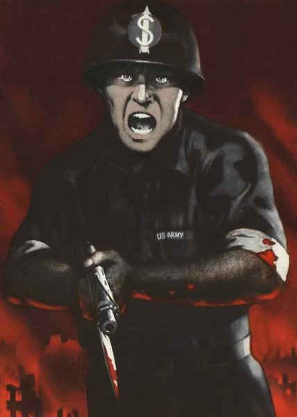 Антиамериканские плакаты СССР