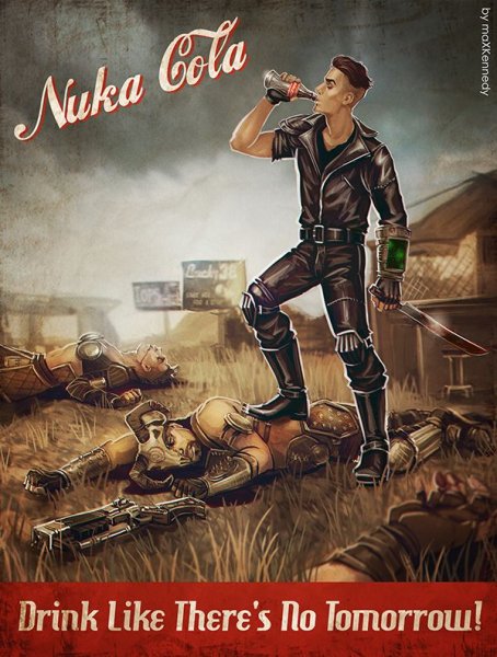 Nuka Cola Fallout 4 плакат