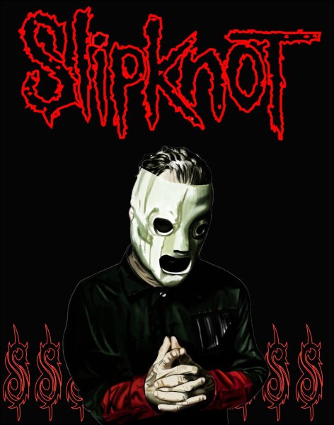 Плакат слипкнот с распятием