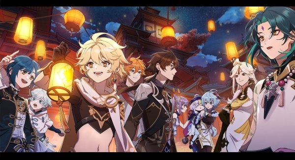 Геншин Импакт официальные арты MIHOYO