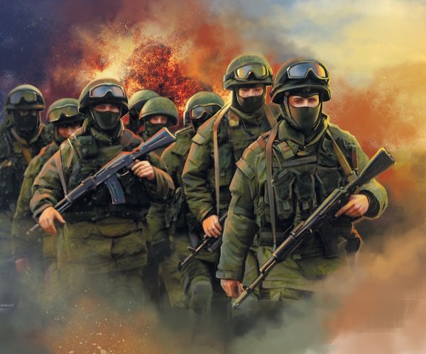 Русский солдат арт