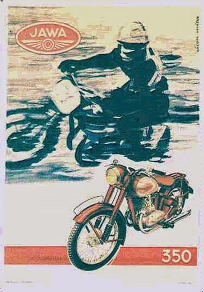 Мотоцикл Ява 350 рисунок