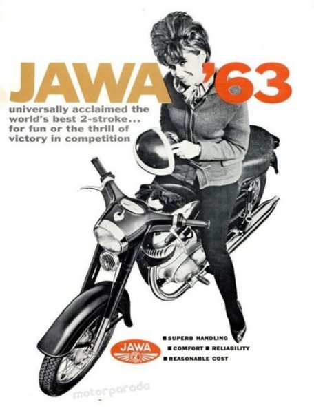 Плакат мотоцикл Ява 638