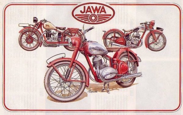 Мотоцикл Ява 350 рисунок