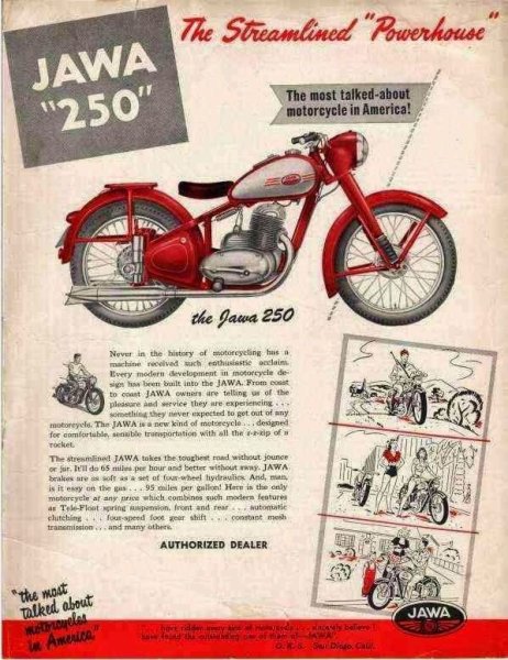 Ява мотоцикл плакат