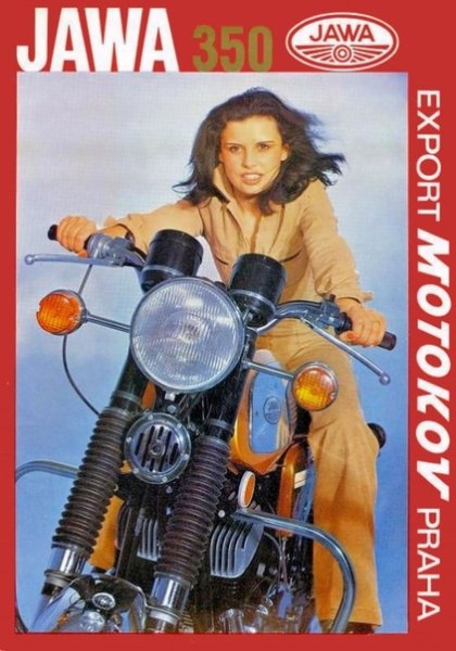Мотоцикл Ява 350 СССР реклама
