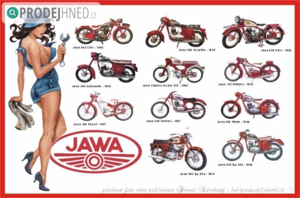 Рекламные плакаты мотоцикла Ява