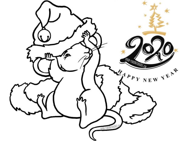 Раскраска елка Новогодняя