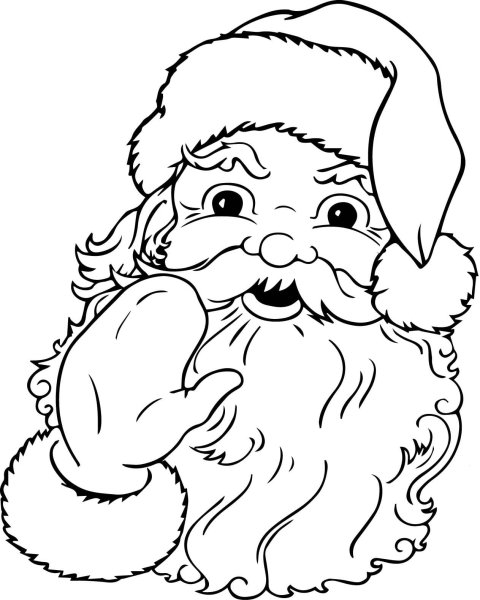 Дед Мороз и Снегурочка рисунок