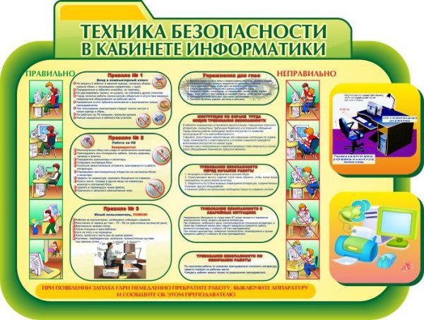 Стенды для кабинета информатики в школе