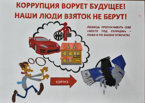 Социальный плакат против коррупции