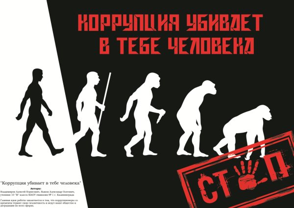 Антикоррупционный плакат