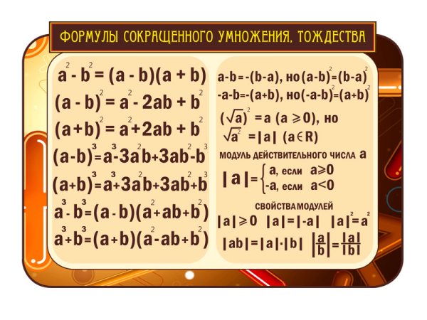Основные математические формулы