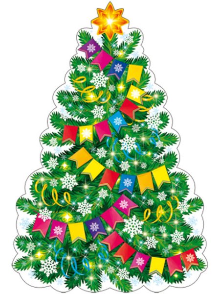 Новогодняя елочка цветная